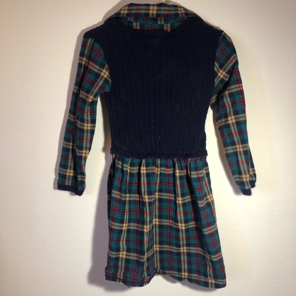Modcloth plaid flannel sweater dress 90s grunge school dark academia cosplay - Picture 3 of 3